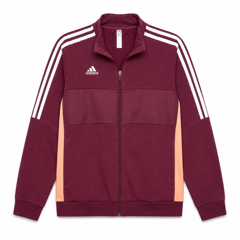 Adidas Track‎ Jacket Burgundy Pink Zip Up Jacket Women's Medium